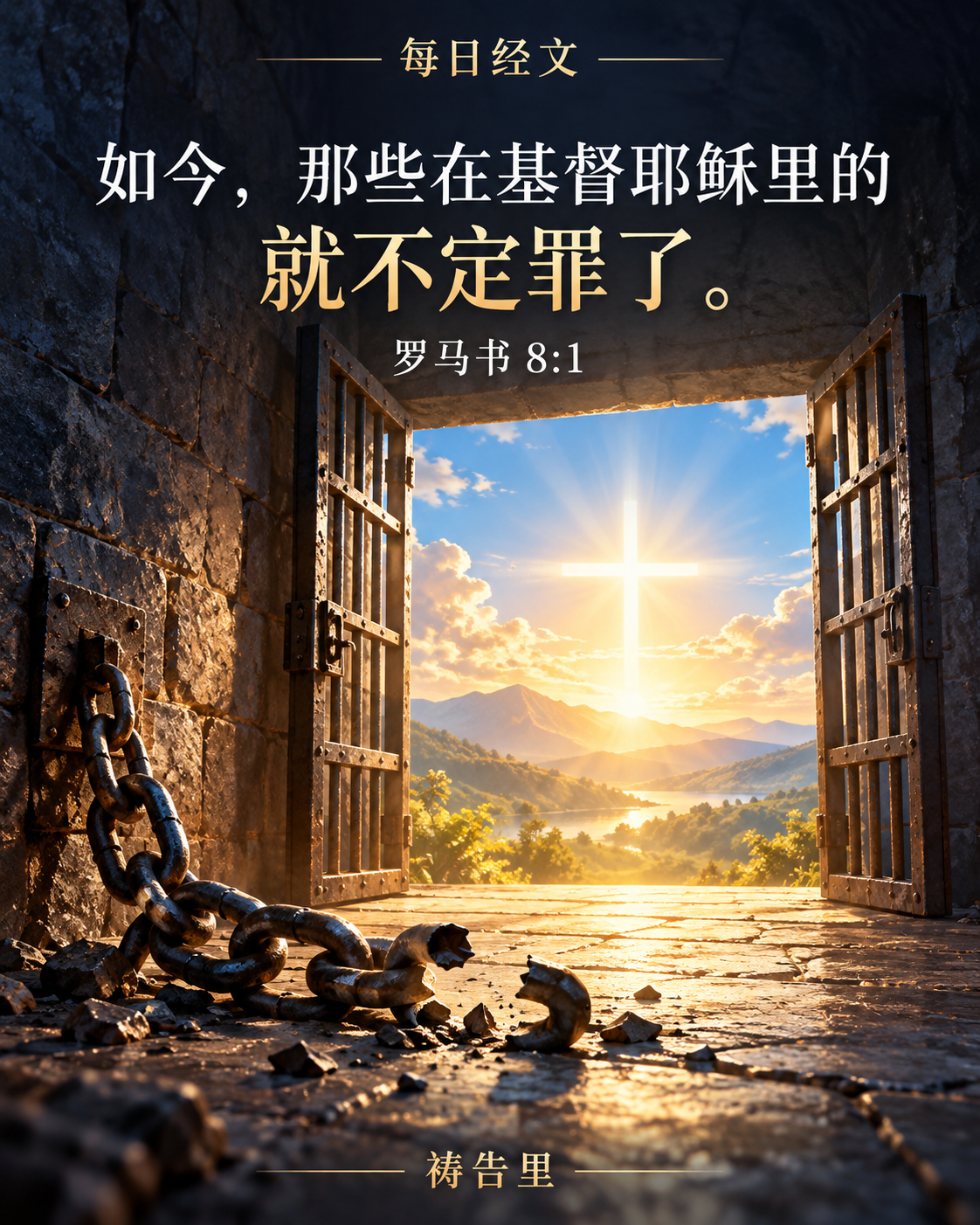 在基督里，不再被定罪